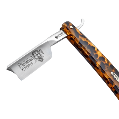 DOVO Barbarossa 5/8 Short Blade Tortoiseshell Straight Razor-Spanish Point