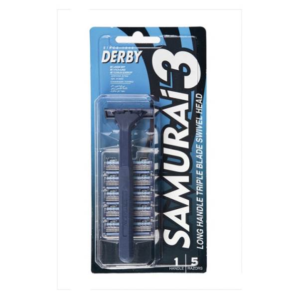Derby Samurai 3 Triple Blade Non-Disposable Razor - The Classic Edge ...