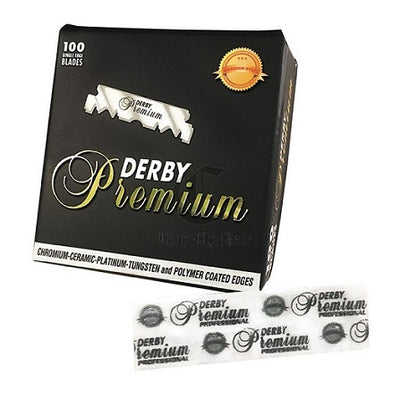 Derby Premium Single Edge Blades for Barber Razors 100 Pack