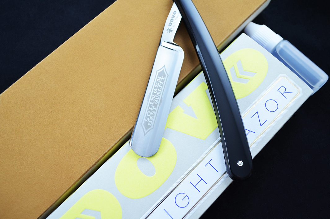 Dovo Best Quality 5/8 Straight Razor and Strop Set - Made "Shave Ready"