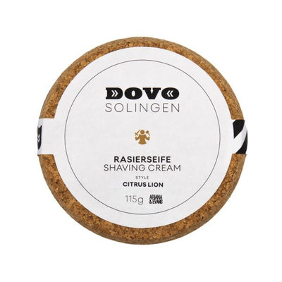 Dovo Citrus Lion Shaving Soap in Stoneware Bowl (115g)