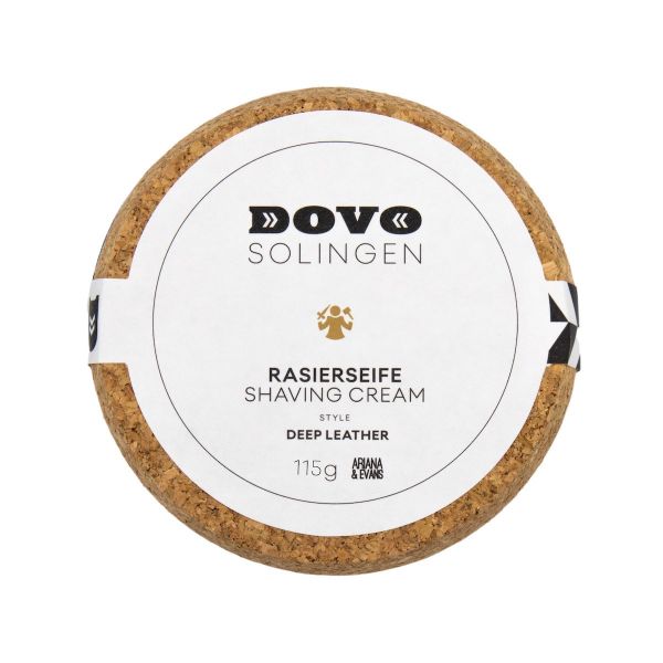 Dovo Deep Leather Shaving Soap in Stoneware Bowl (115g)