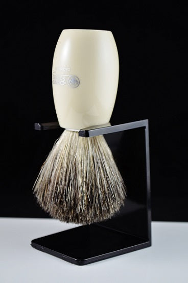 Dovo Pure Badger Shaving Brush Ivory Acrylic Handle