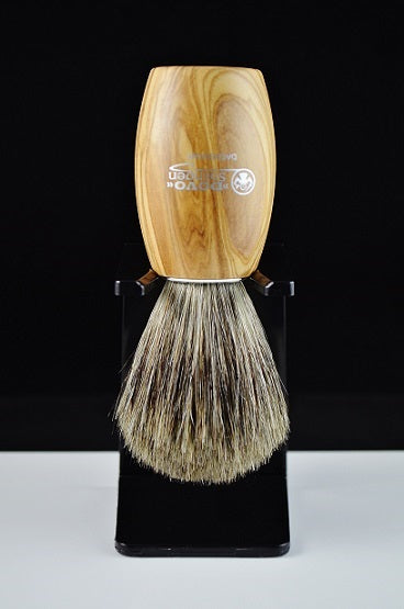 Dovo Pure Badger Shaving Brush Olivewood Handle