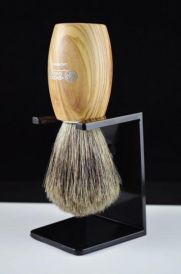 Dovo Pure Badger Shaving Brush Olivewood Handle