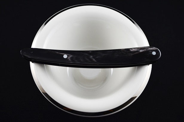 Dovo 5/8 Natural Cow Horn Replacement Scales w/ Pin Black