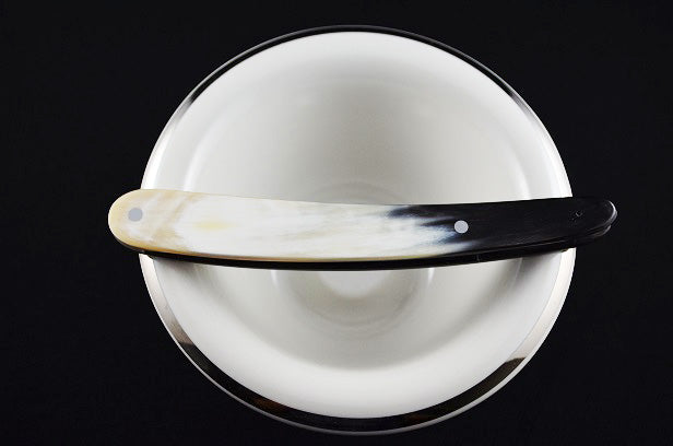 Dovo 5/8 Dark & Light Horn Straight Razor Scales w/ Pin