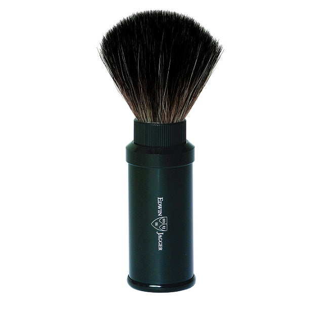 Edwin Jagger Black Synthetic Travel Shaving Brush