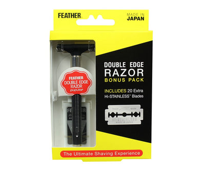 Feather Double Edge Razor Bonus Pack