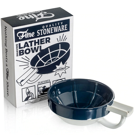 Fine Accoutrements Lather Bowl (Blue/White)