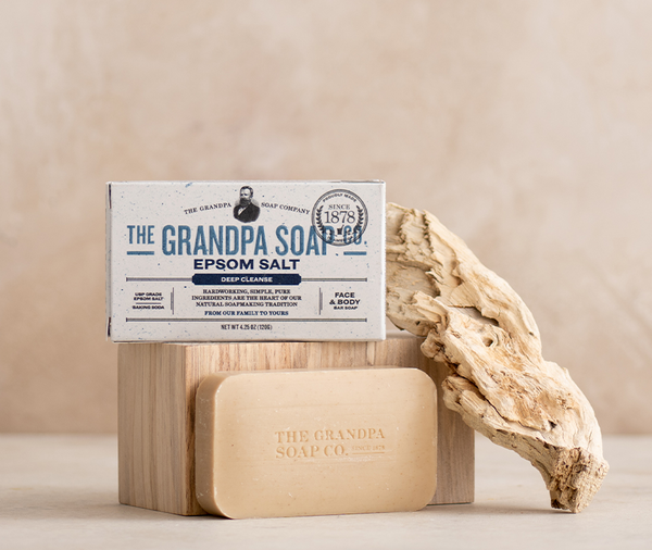 Grandpa Soap Co. Epsom Salt Bar Soap The Classic Edge Shaving Store