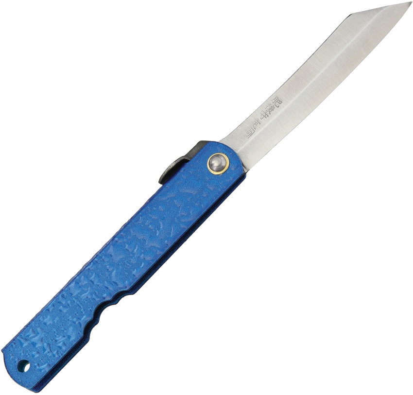 Higonokami Mizushibuki Splash Folder Blue Knife