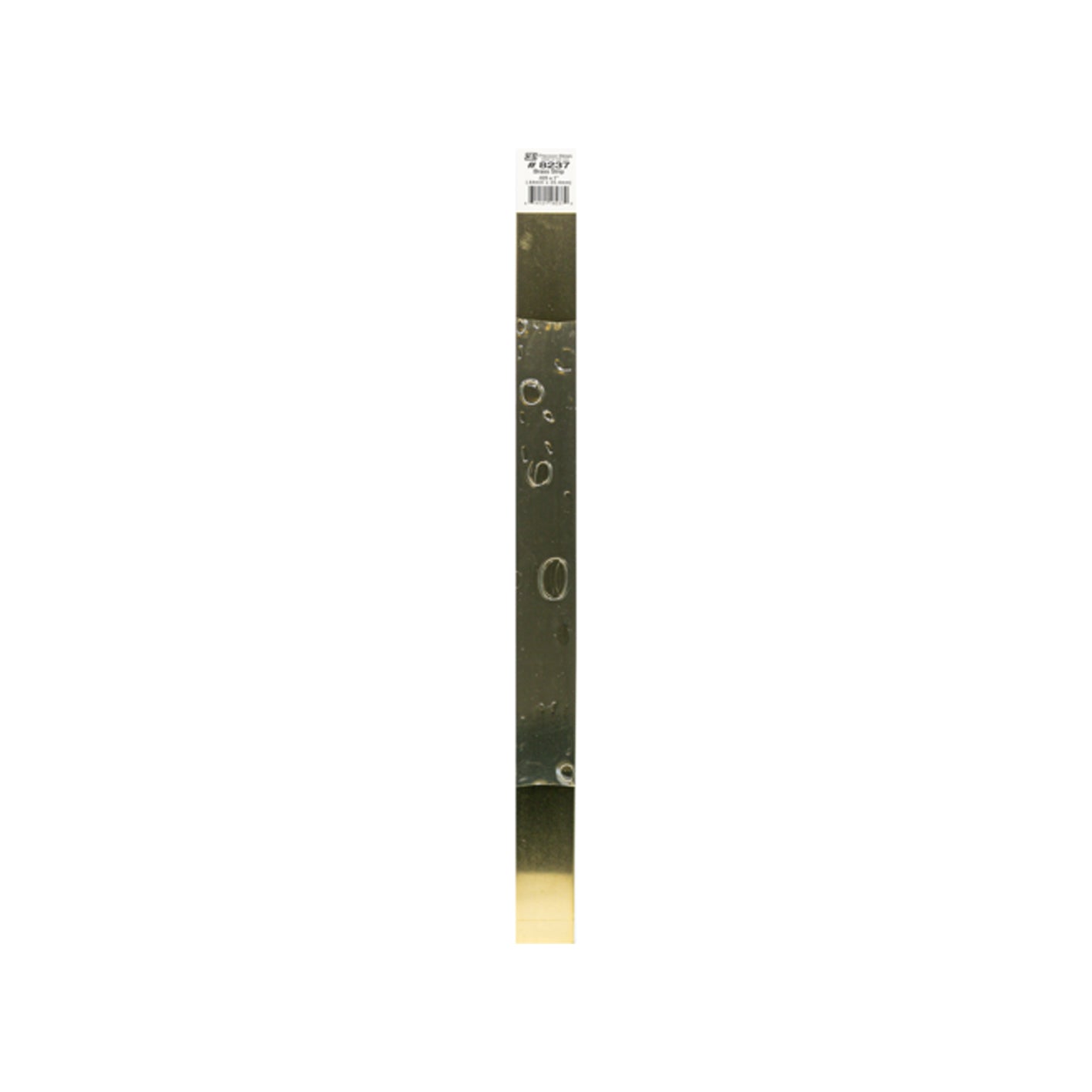 K&S™ Brass Strip: 0.025" Thick x 1" Wide x 12" Long (1 Piece)