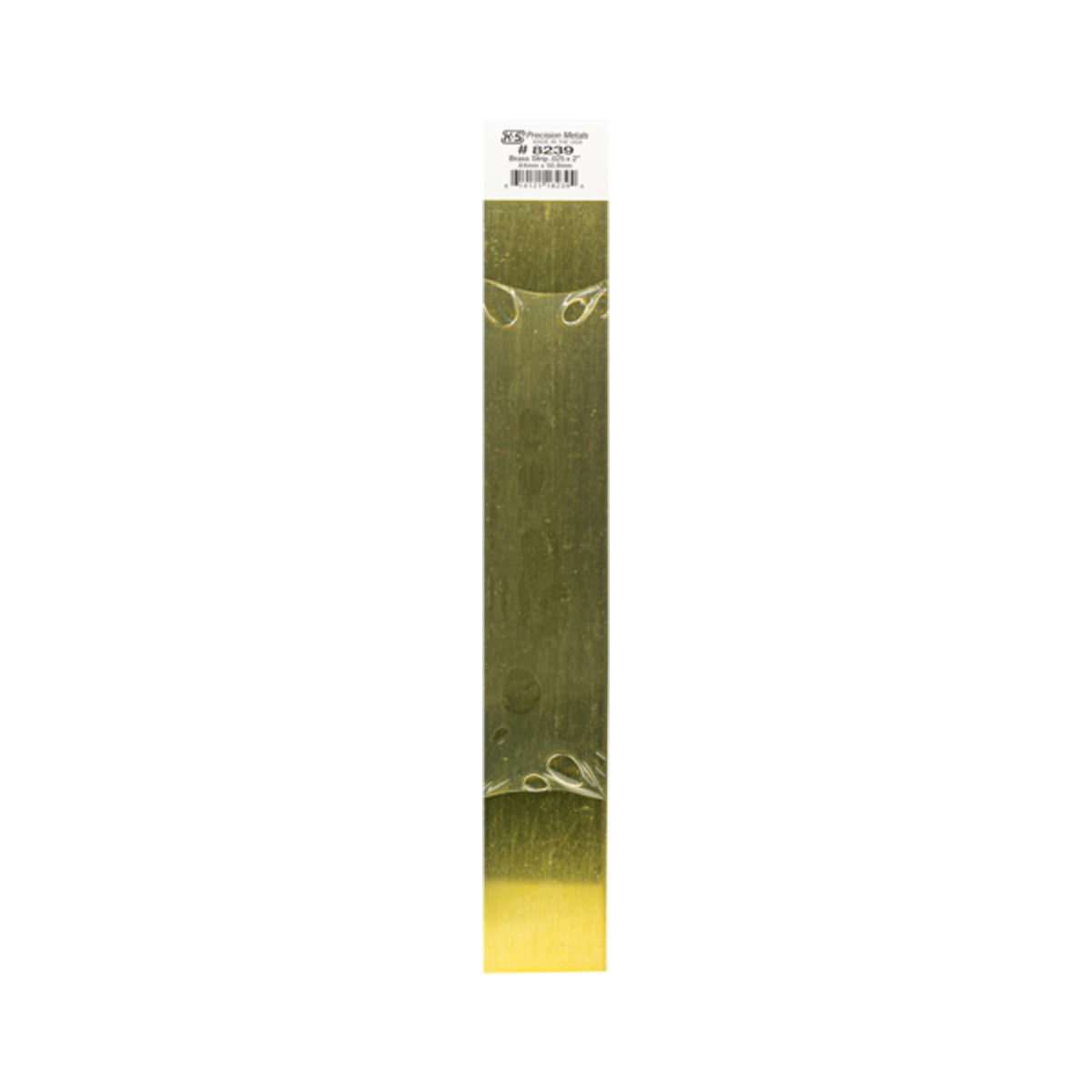 K&S™ Brass Strip: 0.025" Thick x 2" Wide x 12" Long (1 Piece)