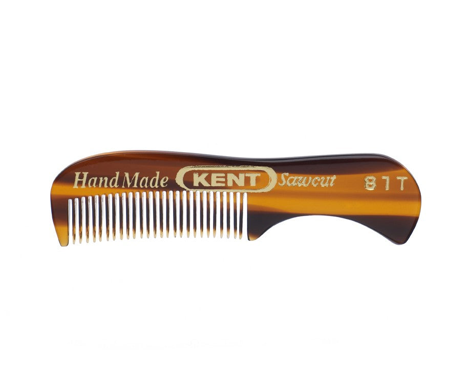 Kent 81T Handmade Beard and Moustache Comb - Extra Small Size, Fine