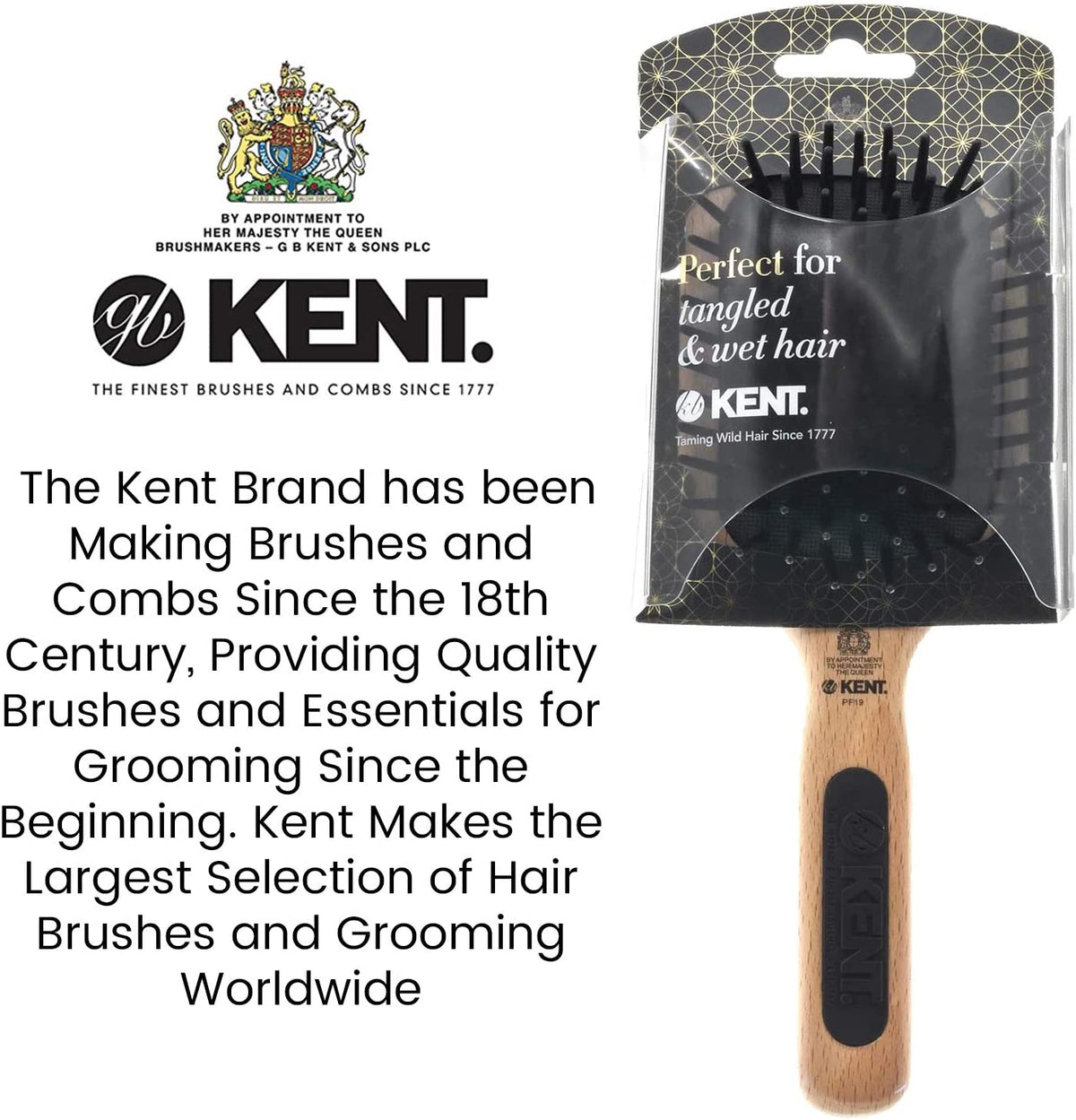 Kent Airhedz Maxi-Phat De-Tangle Brush