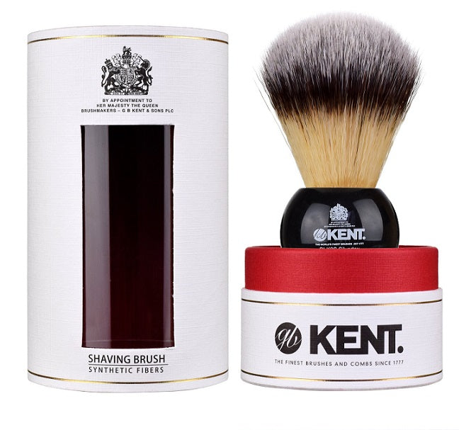 Kent Black Large Synthetic Shaving Brush