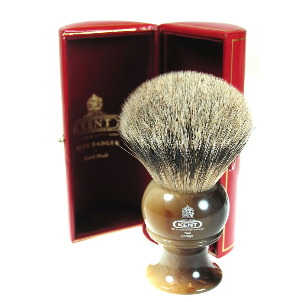 Kent H12 King Size Horn Pure Badger Shaving Brush