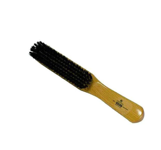 Kent K-CG1 Clothes Brush (Cherrywood Handle/Pure Black Bristle)