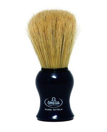 Omega Boar Bristle Shaving Brush (Black)