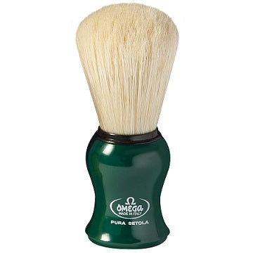 Omega Boar Bristle Shaving Brush (Green)