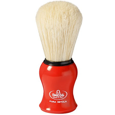 Omega Boar Bristle Shaving Brush (Red)