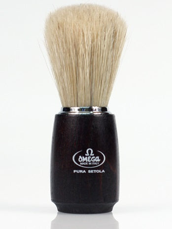 Omega Boar Bristle Shaving Brush (Walnut Handle)