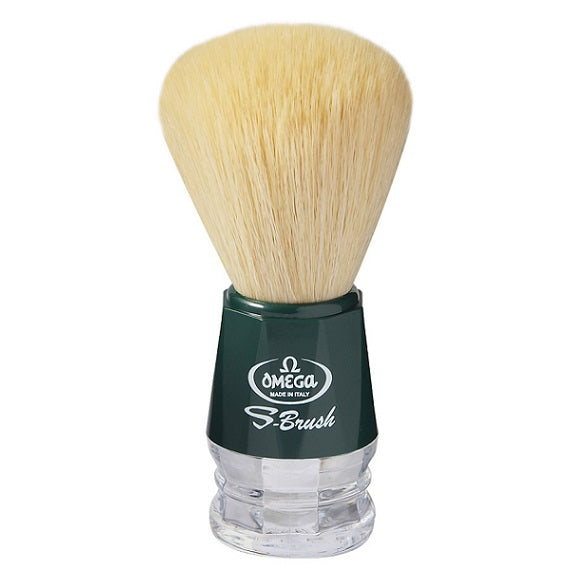 Omega S-BRUSH Green Synthetic Shaving Brush S10018