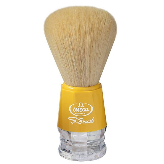 Omega S-BRUSH Yellow Synthetic Shaving Brush S10018