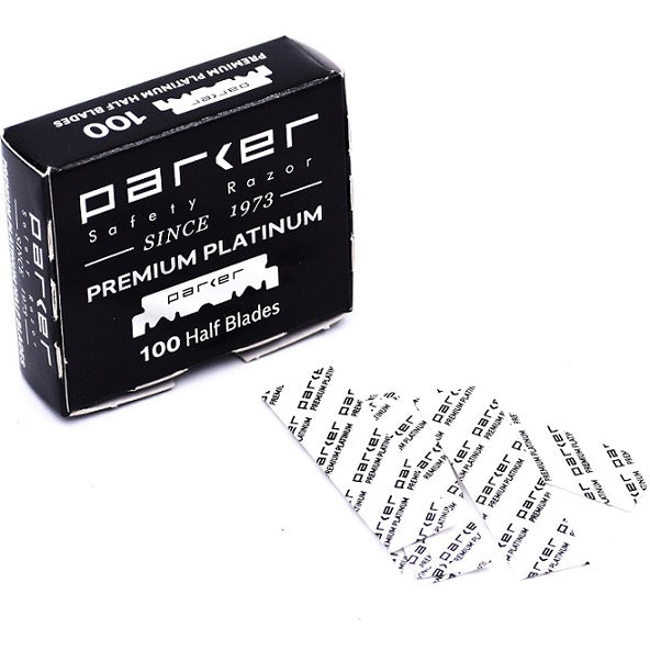 Parker Premium Platinum Single Edge Blades for Barber Razors 100 Pack