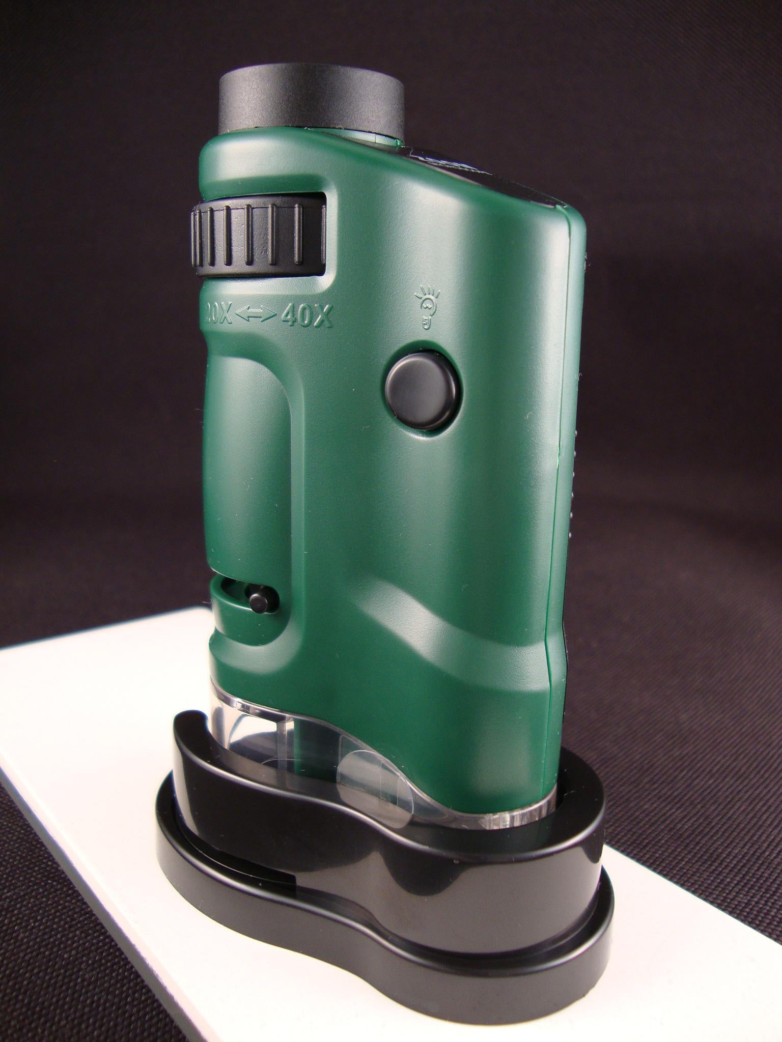 Pocket Microscope 20x to 40x w/ LED Light MicroBrite from Carson