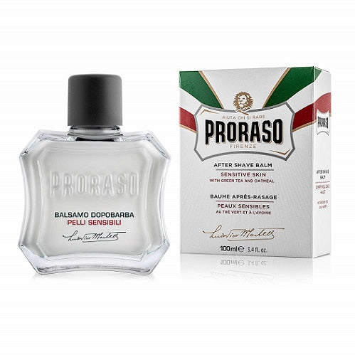 Proraso Aftershave Balm with Green Tea and Oatmeal for Sensitive Skin