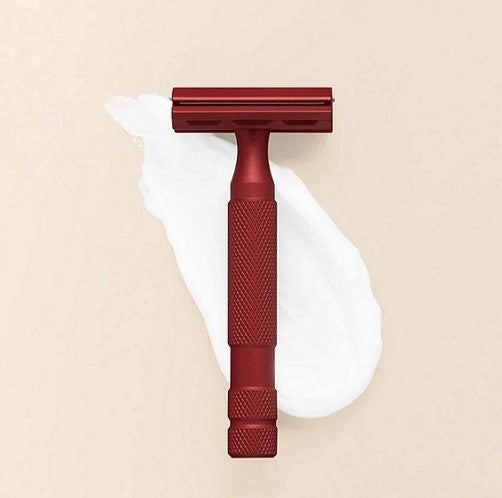 Rockwell 6S Adjustable Stainless Steel Safety Razor, Red