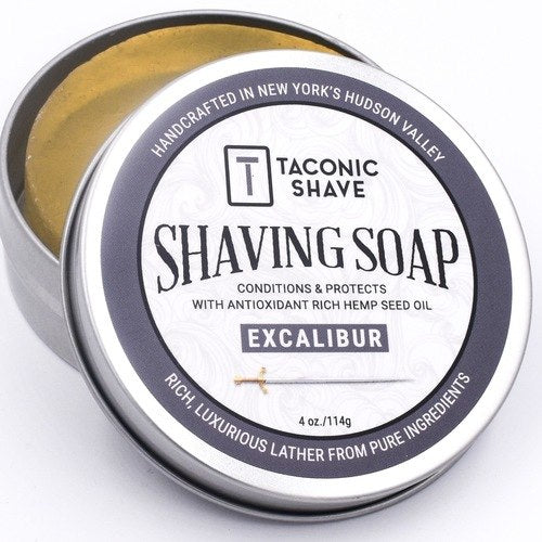 Taconic Excalibur Glycerin Hemp Oil Shaving Soap 4 oz.