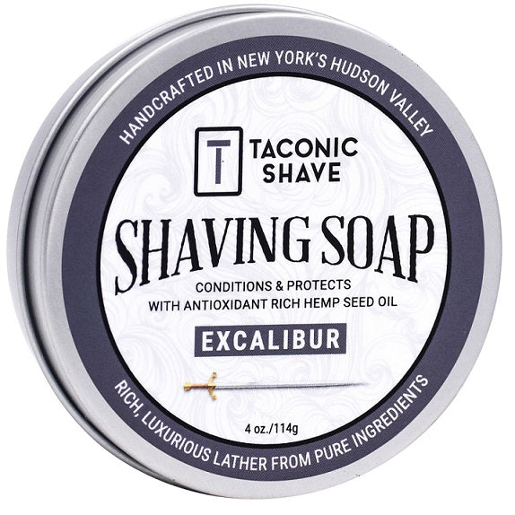 Taconic Excalibur Glycerin Hemp Oil Shaving Soap 4 oz.