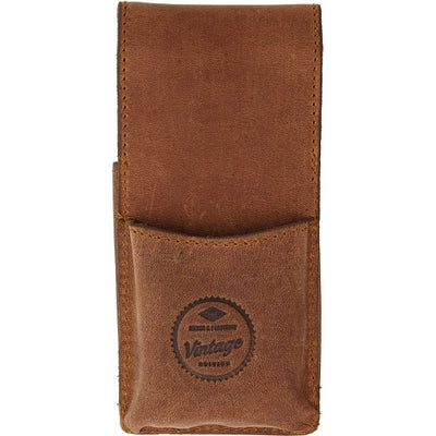 Giesen & Forsthoff Vintage Edition Wide Leather Pouch for Safety Razors and Blades