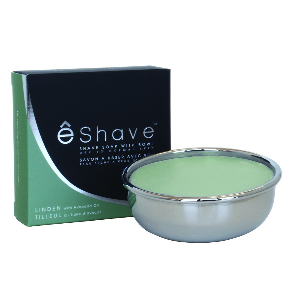 eShave Shaving Soap w/Bowl - Linden, Avocado Oil