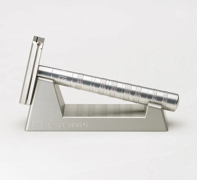 Henson AL13 Mild Safety Razor and Stand Duo Set